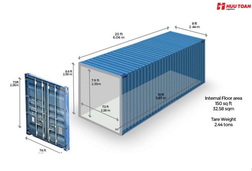 Giới thiệu về xe container 20 feet