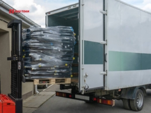 Những khu vực trong kho bãi cần được tính toán dựa trên chiều dài thực tế của xe container 40 feet