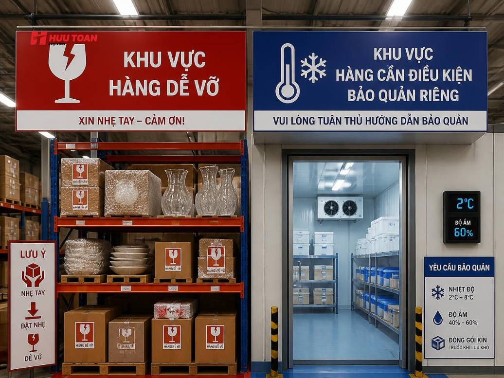 Nguyên tắc sắp xếp hàng hóa trong kho giúp hạn chế thất thoát và nhầm lẫn Nguyên tắc sắp xếp hàng hóa trong kho theo đặc điểm hàng để hạn chế hư hỏng, mất mát và đảm bảo an toàn khi vận chuyển