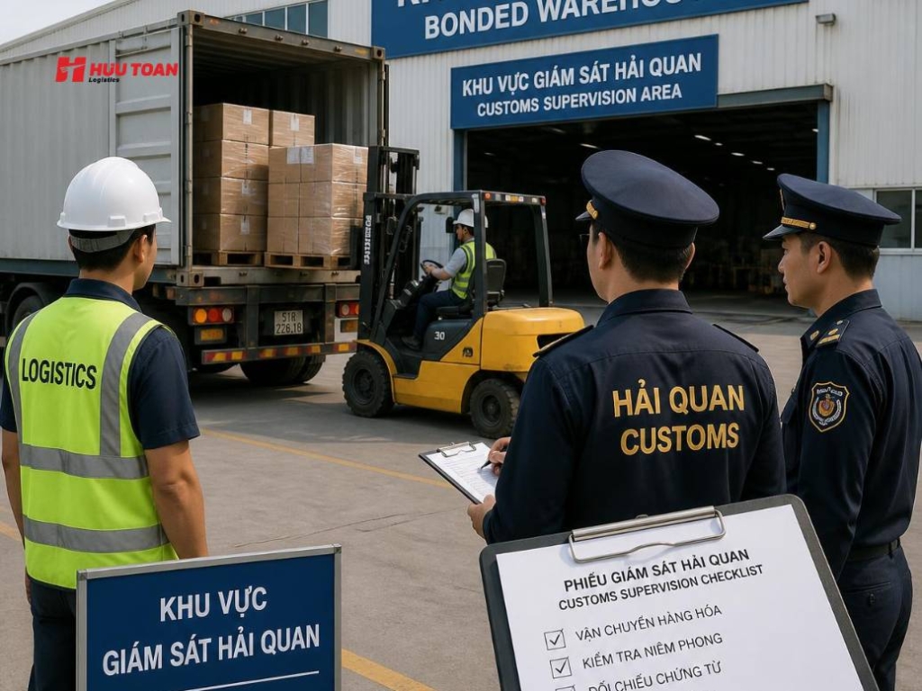 Các bước thực hiện thủ tục đưa hàng vào kho ngoại quan từ khi khai báo hải quan đến khi kho xác nhận tiếp nhận hàng
